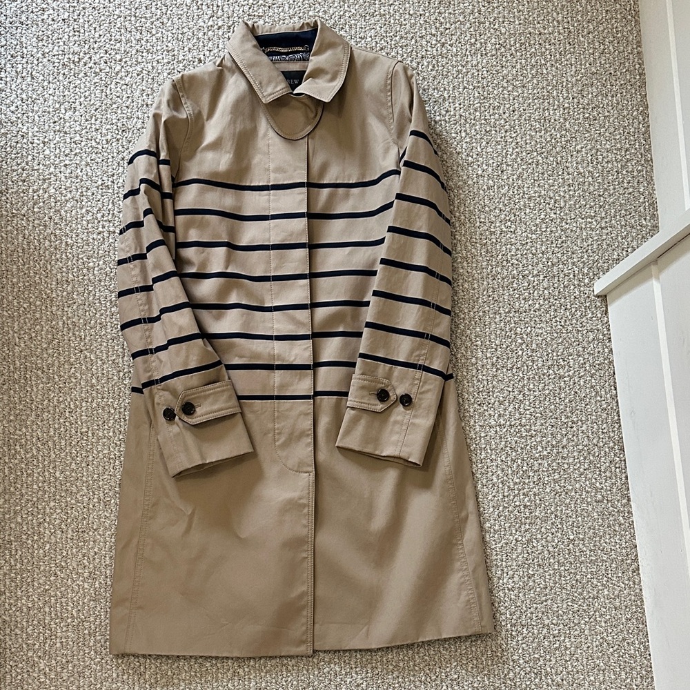 J. Crew Classic Tan Trench Coat